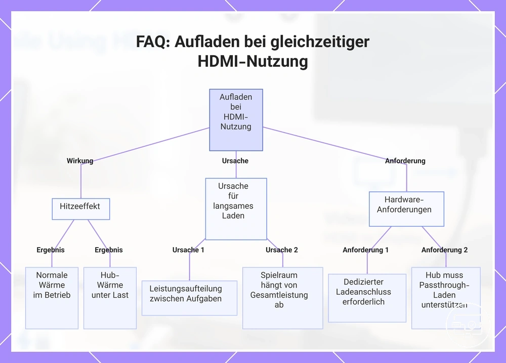 Zusammenhänge zwischen PD-Passthrough, Wärme und Ladeverhalten bei aktiver HDMI-Ausgabe