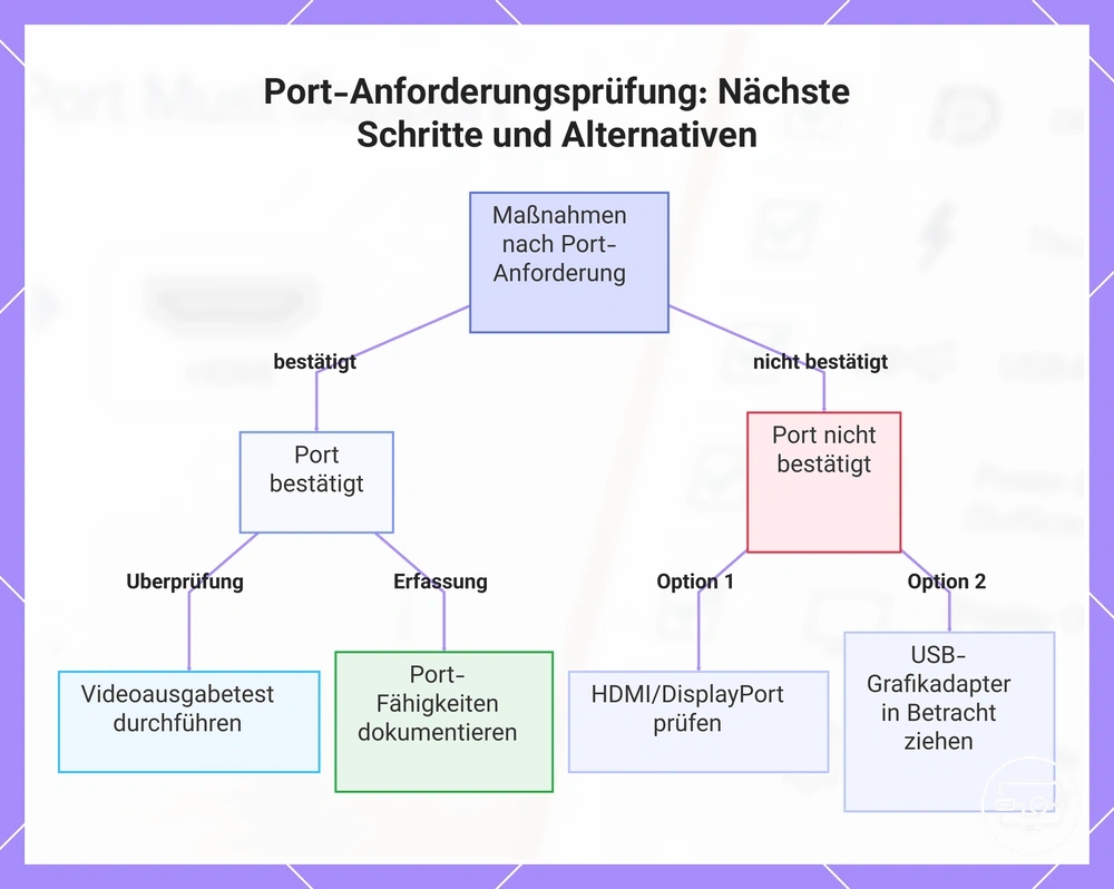 USB-C-Port-Anforderungsprüfung: Nächste Schritte und Alternativen