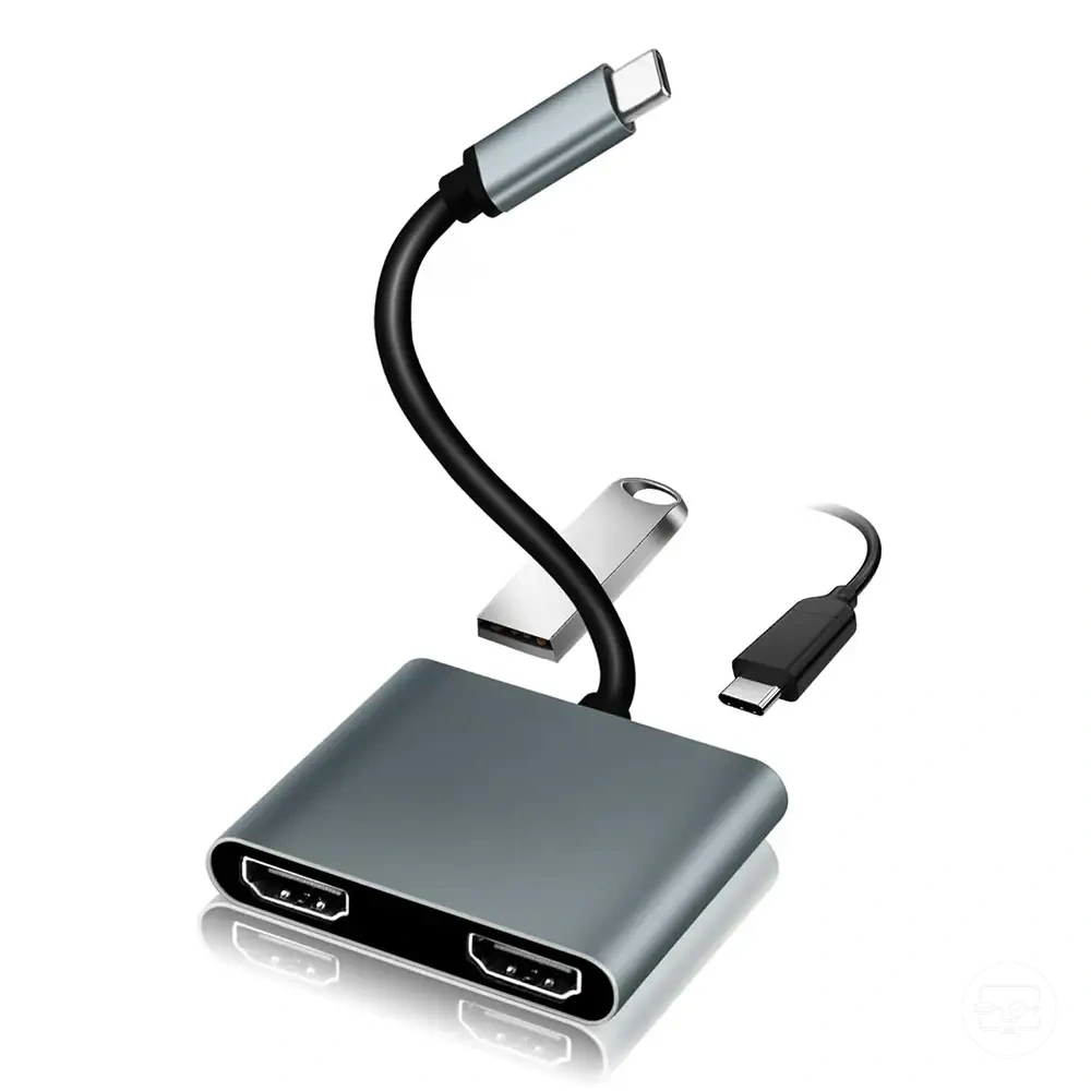 USB-C to dual HDMI adapter 4K