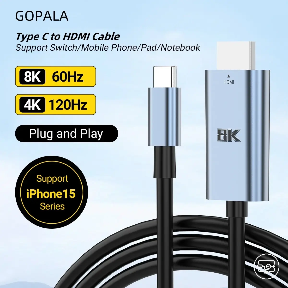 Adaptador USB-C a HDMI 4K