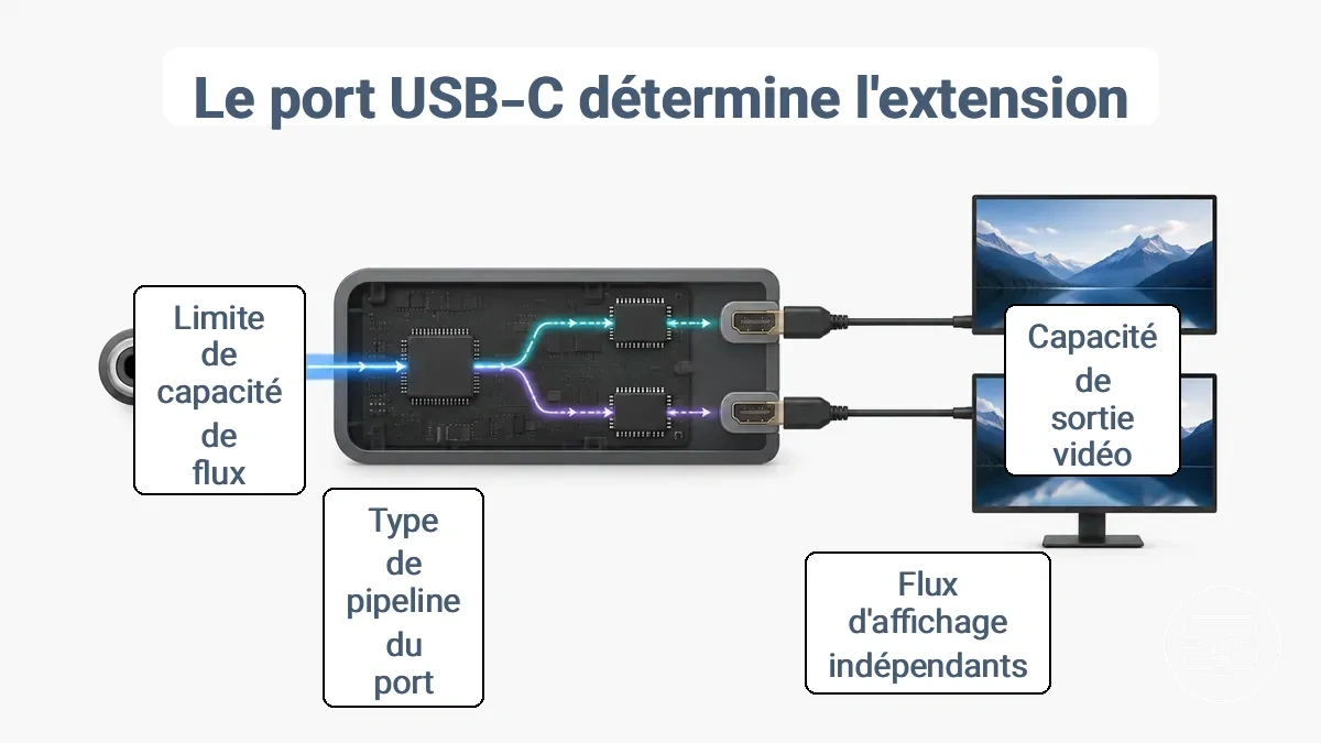 Pourquoi le port USB-C détermine si deux moniteurs HDMI peuvent être étendus