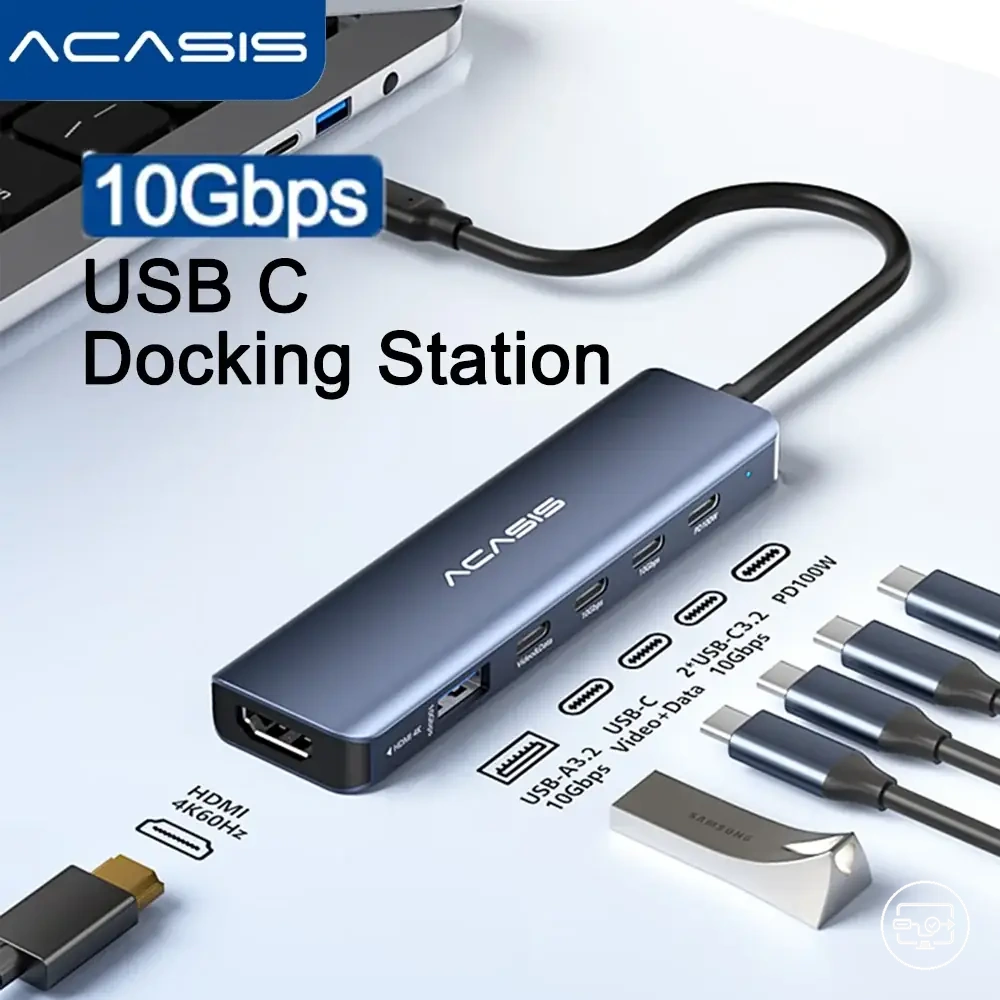 Hub USB-C com HDMI 4K 60 Hz, PD 100 W
