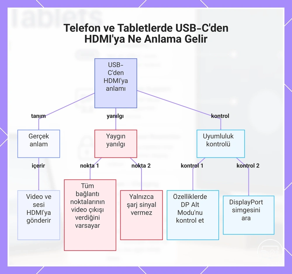Telefon ve Tabletlerde USB-C’den HDMI’ye Ne Anlama Gelir